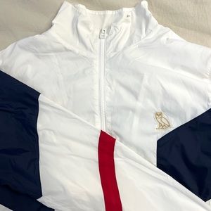 OVO White and Navy Windbreaker
